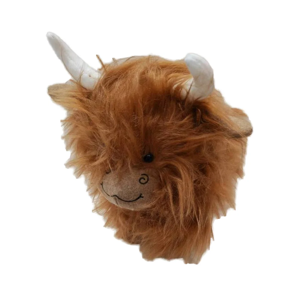 Custom soft buffalo plush toy bison doll Long hair buffalo plush toy cow plush doll Christmas gift
