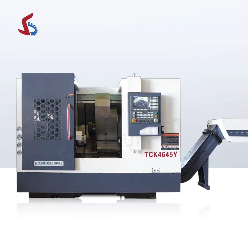 Industrial Heavy Turning Center TCK4645 TCK4645Y Cnc Turning Center With Price Slant Bed Cnc Lathe Machine