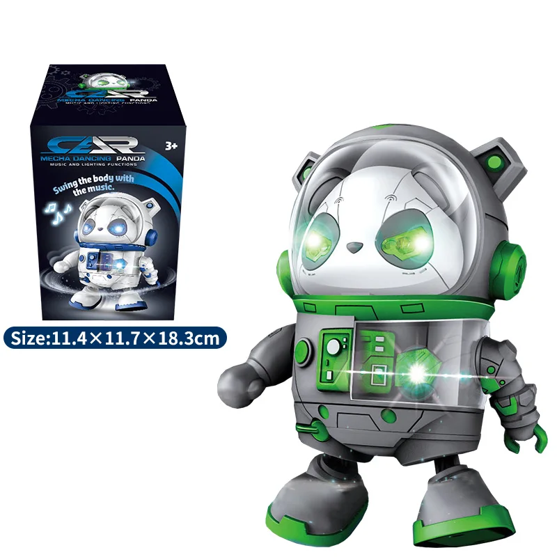 Hot Selling Electric Technological Dancing Panda Styling Plastic Kids Children Swing Body Music Light Dancing Animal Toys
