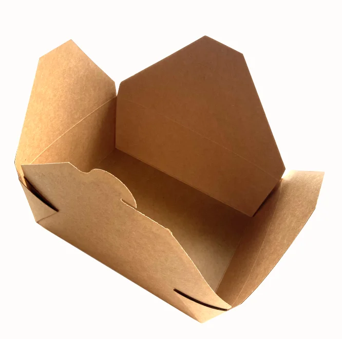 Food Grade Kraft Take-Out Boxes Wholesale Sturdy Take Away Boxes Take Away Food Container