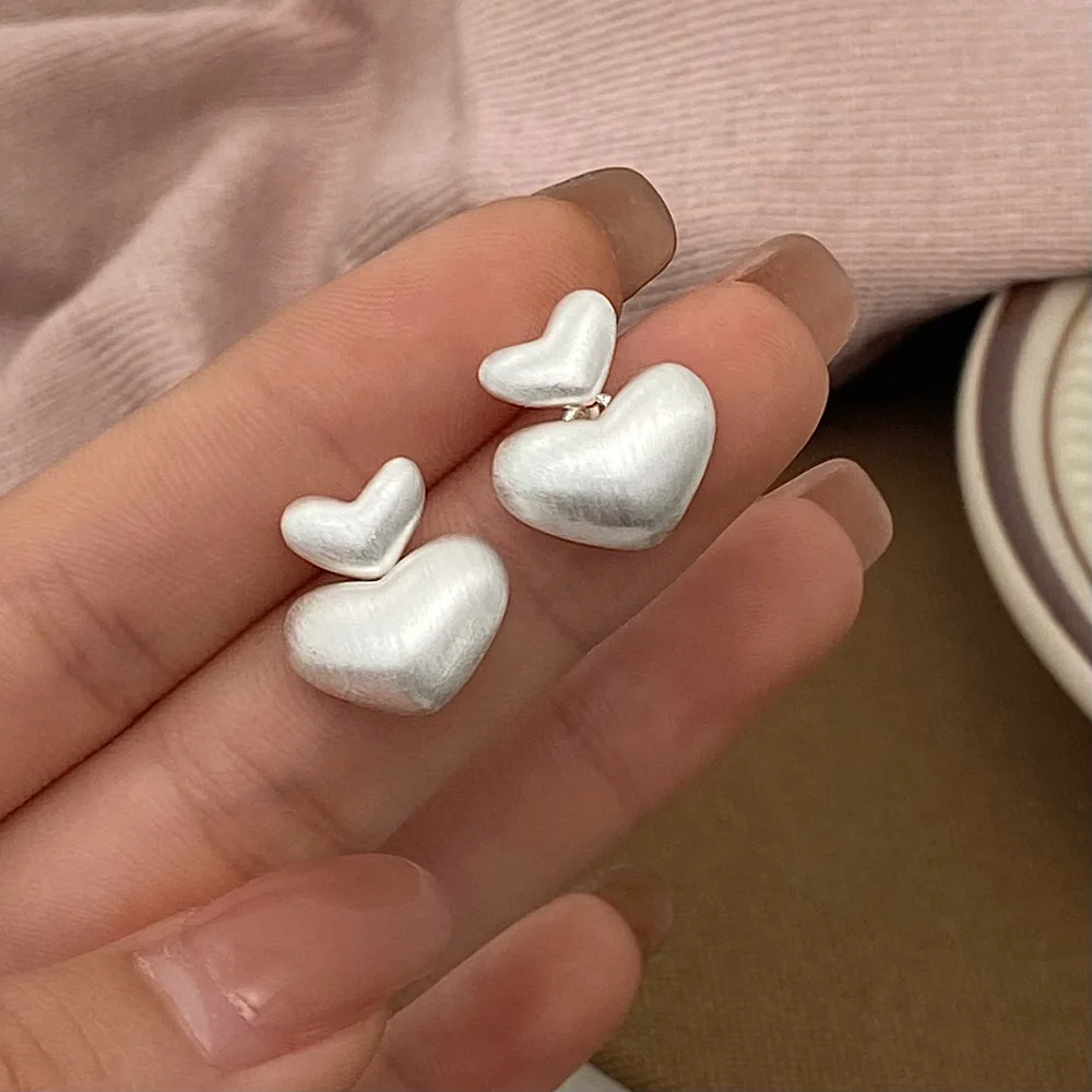 Fashion Jewelry copper 24k real gold chunky Trendy Simple Irregular Striped Retro Style Earrings