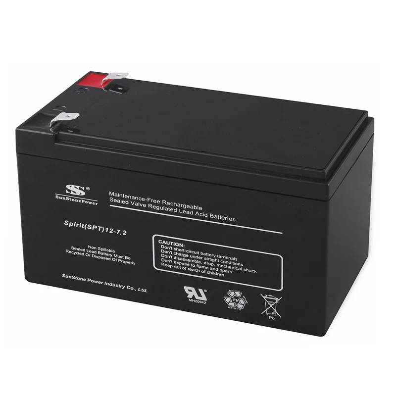 Sunstone Factory Price 12V 7.2AH AGM Battery Lead Acid Manufacturing Energy Storage Maintenance Free Solar Batteries