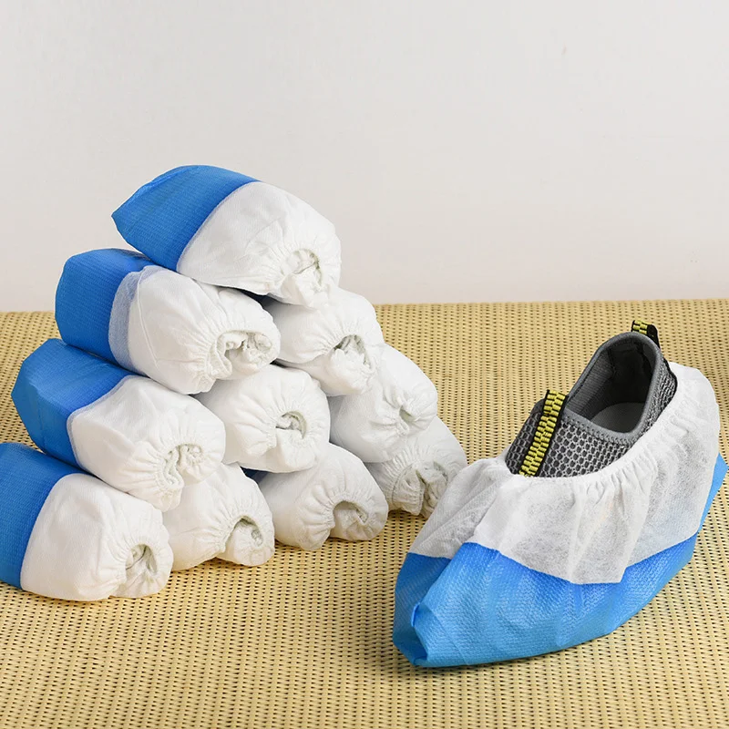 Medical Supply PP Non Woven Blue Surgical Soft Antiskid Shoe Disposable Cover Shoe Cover For Hospital With CE Shoe Covers