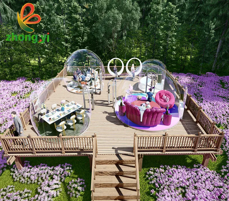 Уличная поликарбонатная палатка Igloo прозрачная Праздничная геодезическая водонепроницаемая купольная для