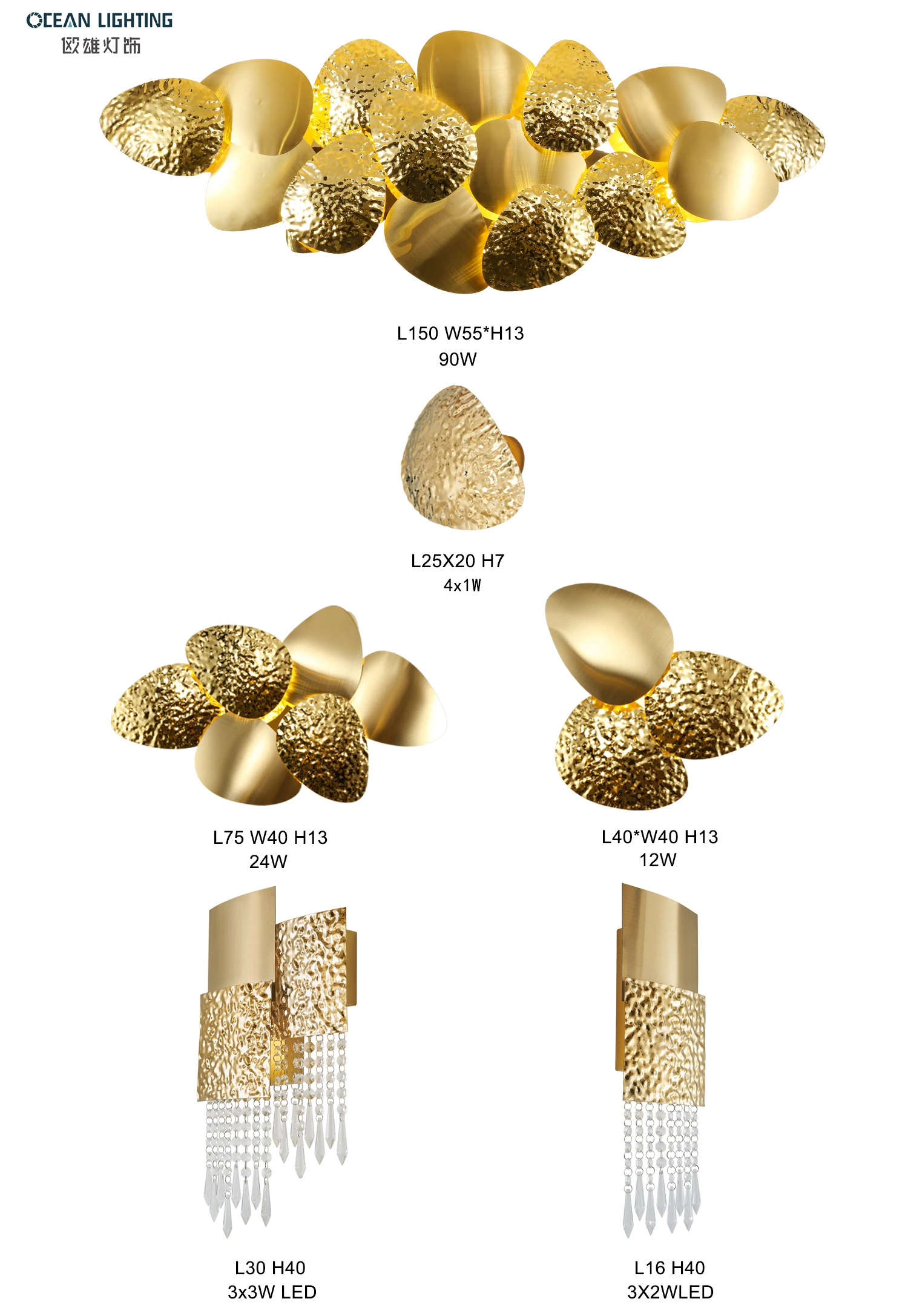 
Nordic Golden Bedroom Corner Interior Wall Lamp Fixture Crytstal Luxury LED Modern Wall Lamp Lighting 