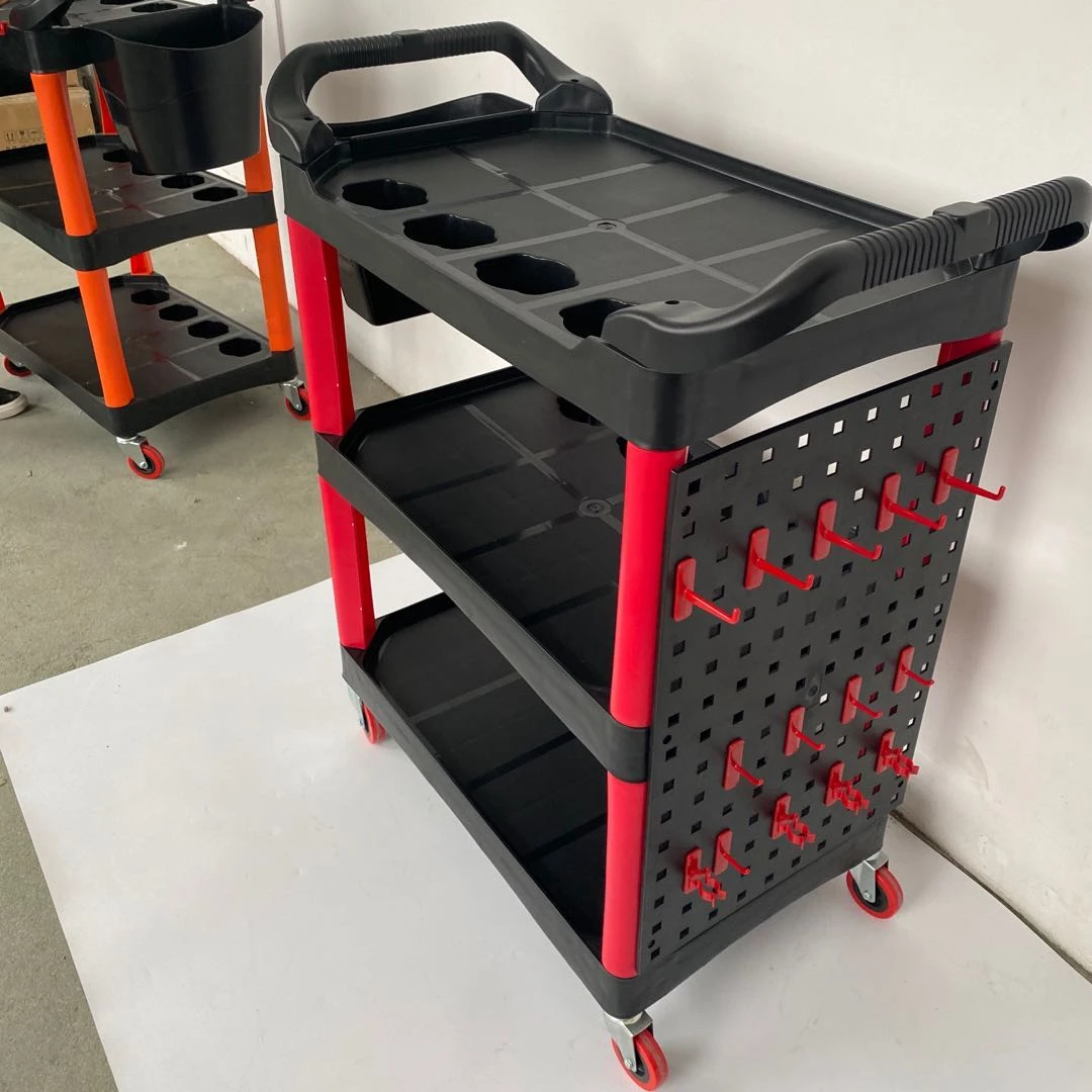 Car Beauty Tool Three-layer multi-function removable cart