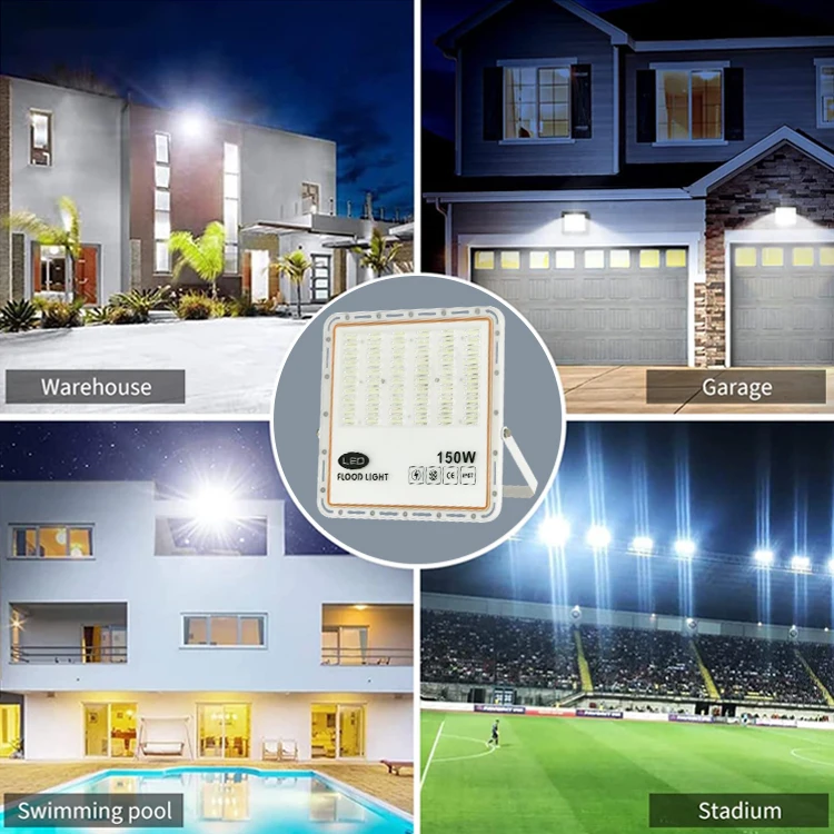 High Quality Super Energy Saving Ip65 Angle Outdoor Flood LED Light Provide Sample 50w 100w 150w 200w 300w LED Flood Light