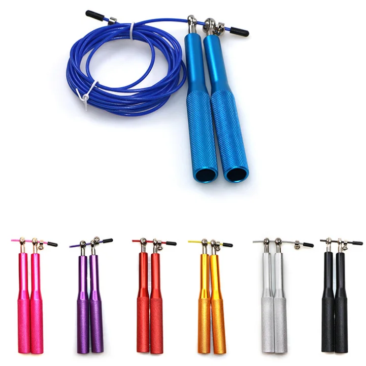 Wholesale Skipping Rope Kids Long Handle Pink Jump Rope Weighted Aluminum Springseil