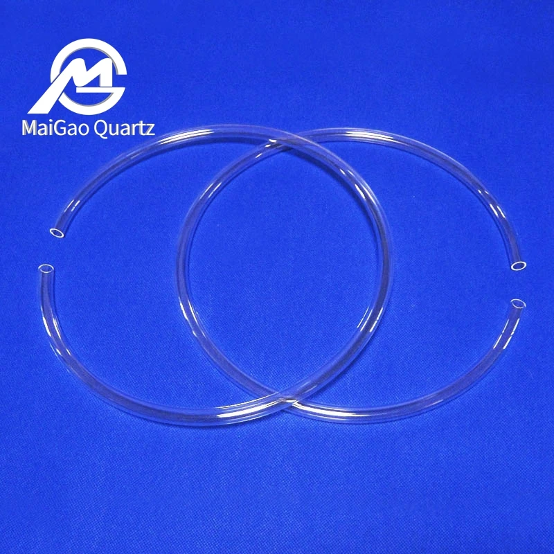 Wholesale transparent high quality heat and acid resistant C-type quartz tube round quartz tube quartz ring
