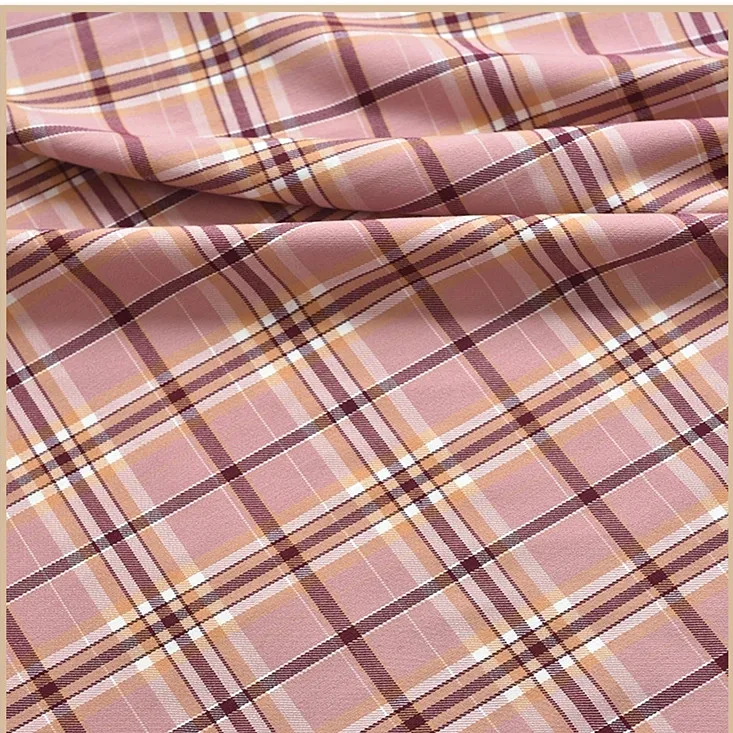 Newest Design 100% Cotton Madras Plaid Canvas Fabric For Decoration