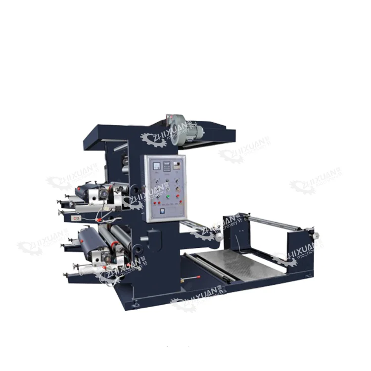 BOPP HDPE LDPE polyethylene film printing machine Nylon plastic poly film roll printing machine film roll flexo printing machine