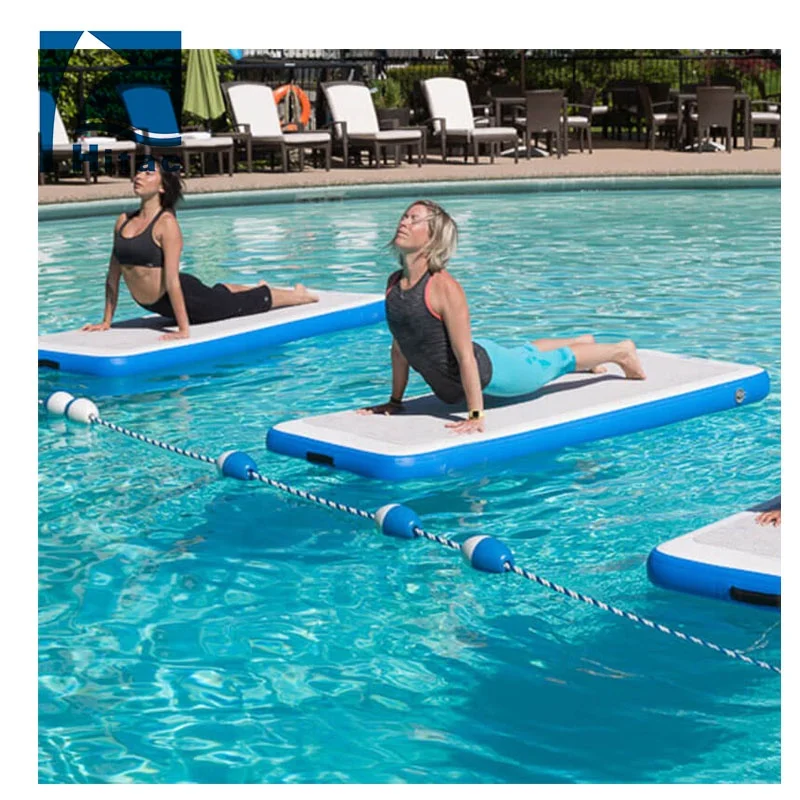 Double Layer Inflatable Floating Platform Boat Leisure Inflatable Floating Fishing Island Water air Mattress