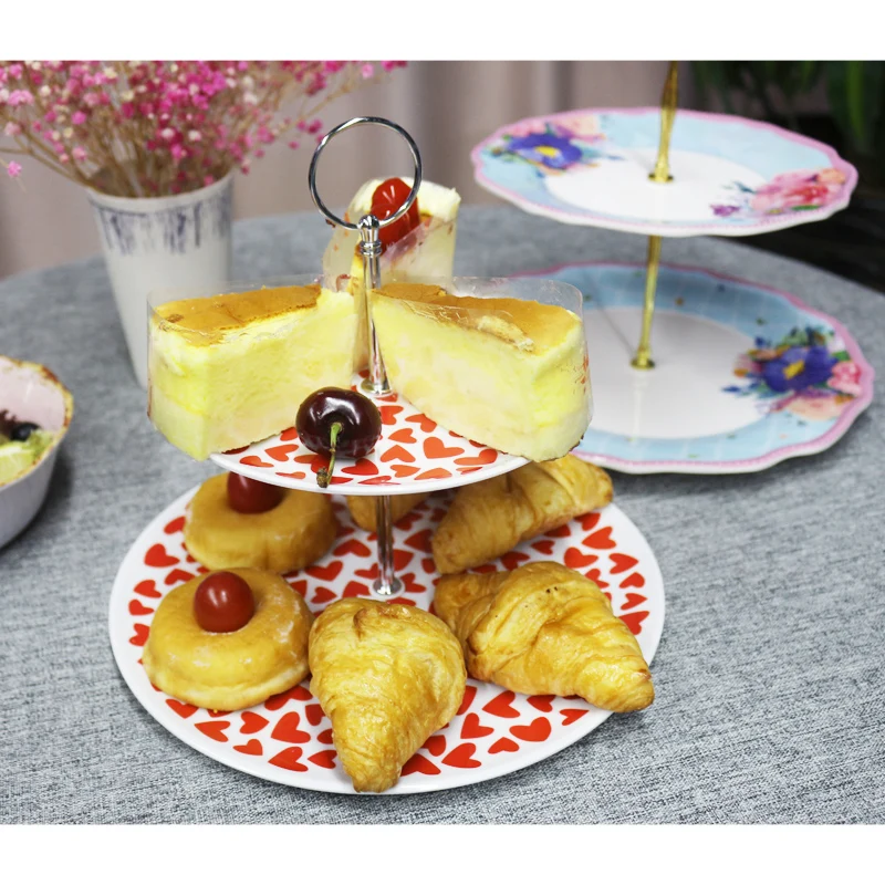 hotel party wedding dessert cake stand plate melamine