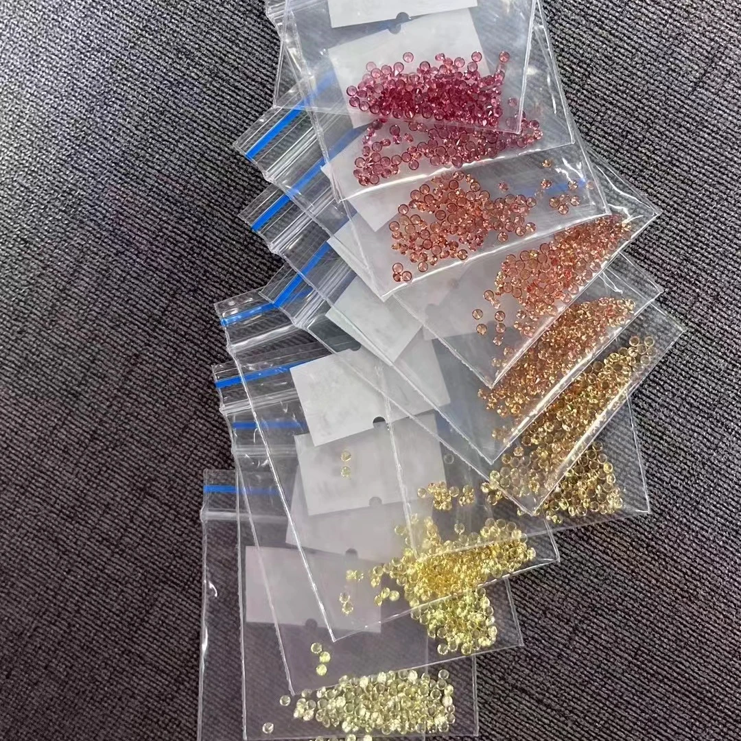 YZ Factory wholesale Price Diamond Cut Mix Color  Natural Black Sapphire Loose Gems