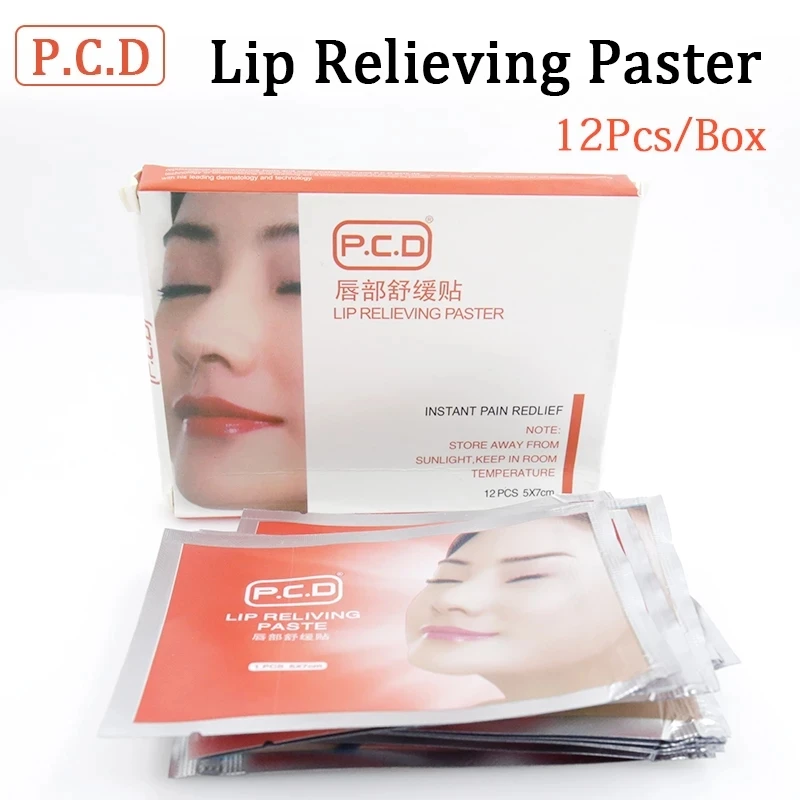 12pcs брови переживая паста для губ Wet снять патч маска ремонт безболезненный крем сильного tattoocare Перманентный макияж аксессуары