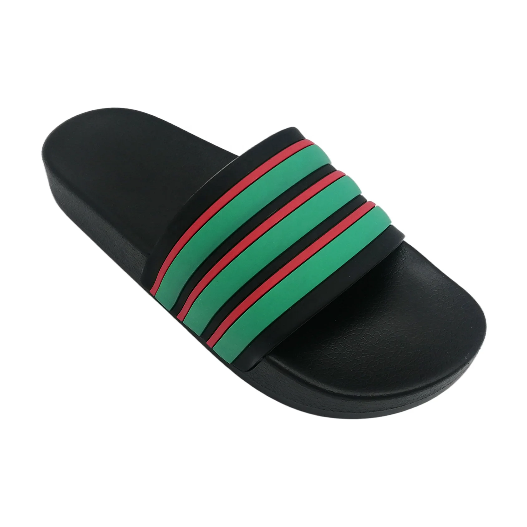 New Design PVC Men Nude Casual Slippers Beach Non-slip Slide Sandals OEM Logo Rubber Men Slippers