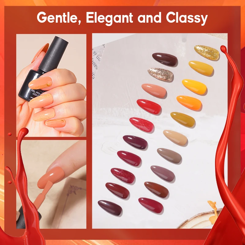 Ransheng Nail Wholesale Gel Polish 8Ml Foxgirl Gel Polish Kit Nail Beauty Salon Led Uv Gel Polish Art Painting Supplies 20 Color