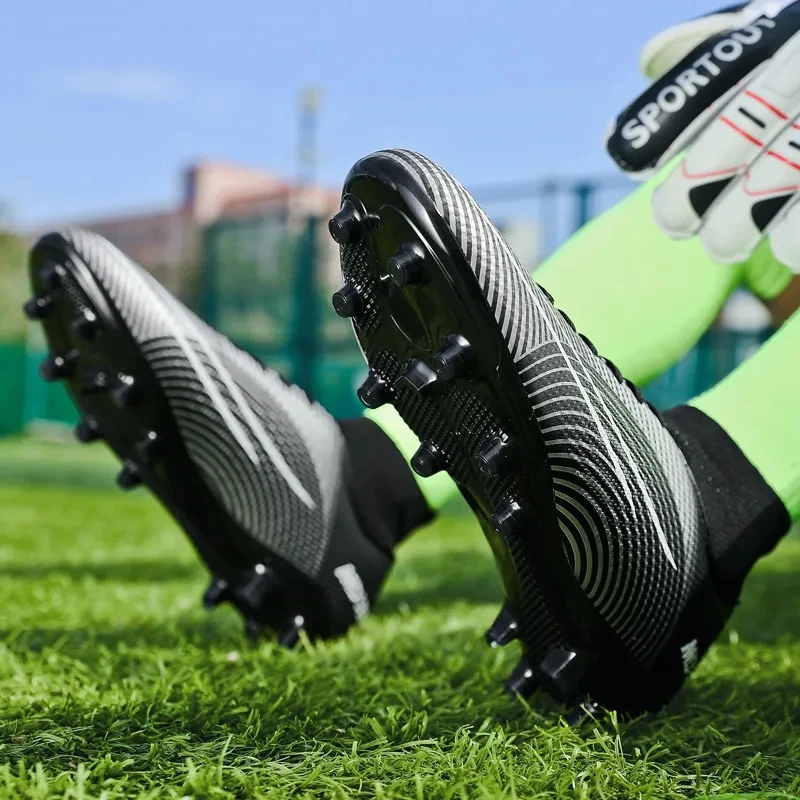 2023 New Professional Football Boots Men Women Soccer Shoes TNew Big Size 47 48 Quality Long Spikes Football Boots Soccer Shoes