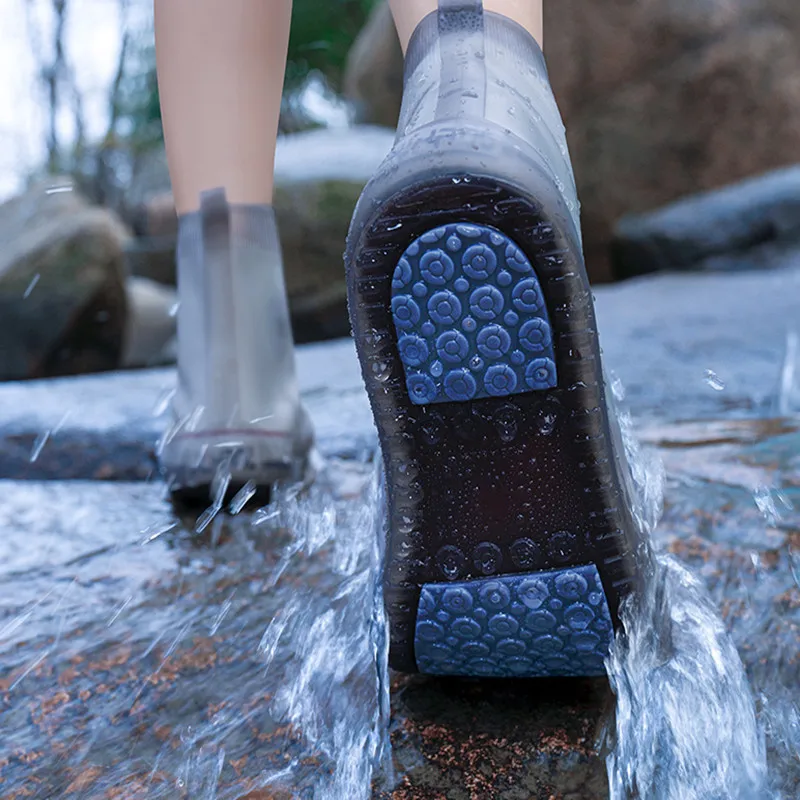 Custom rubber plastic protectors running shoe covers rain outdoor waterproof shoe covers