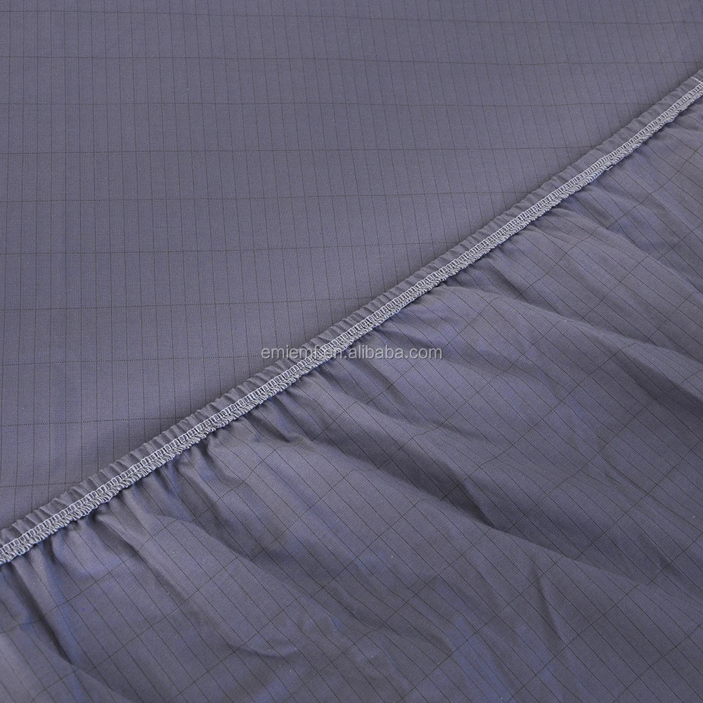 Grounding Fitted Sheet with 15 feet Grounding Cord, 5% Silver Fiber & 95% Cotton Fiber,  for Better Sleep EMF Protection