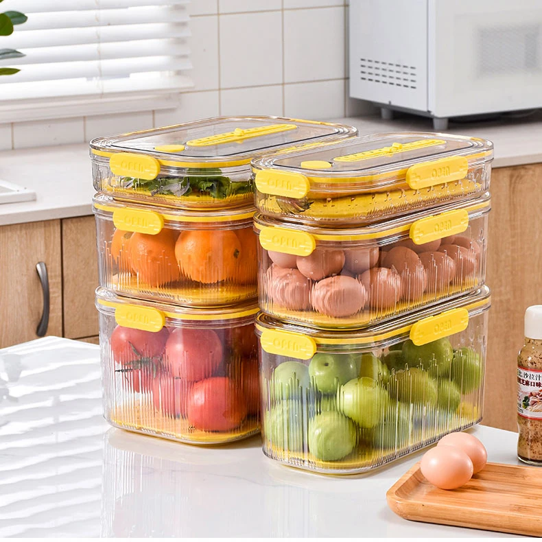 Fridge organizer food containers with lids home and kitchen storage & organizationer fridge organizer and storage containers