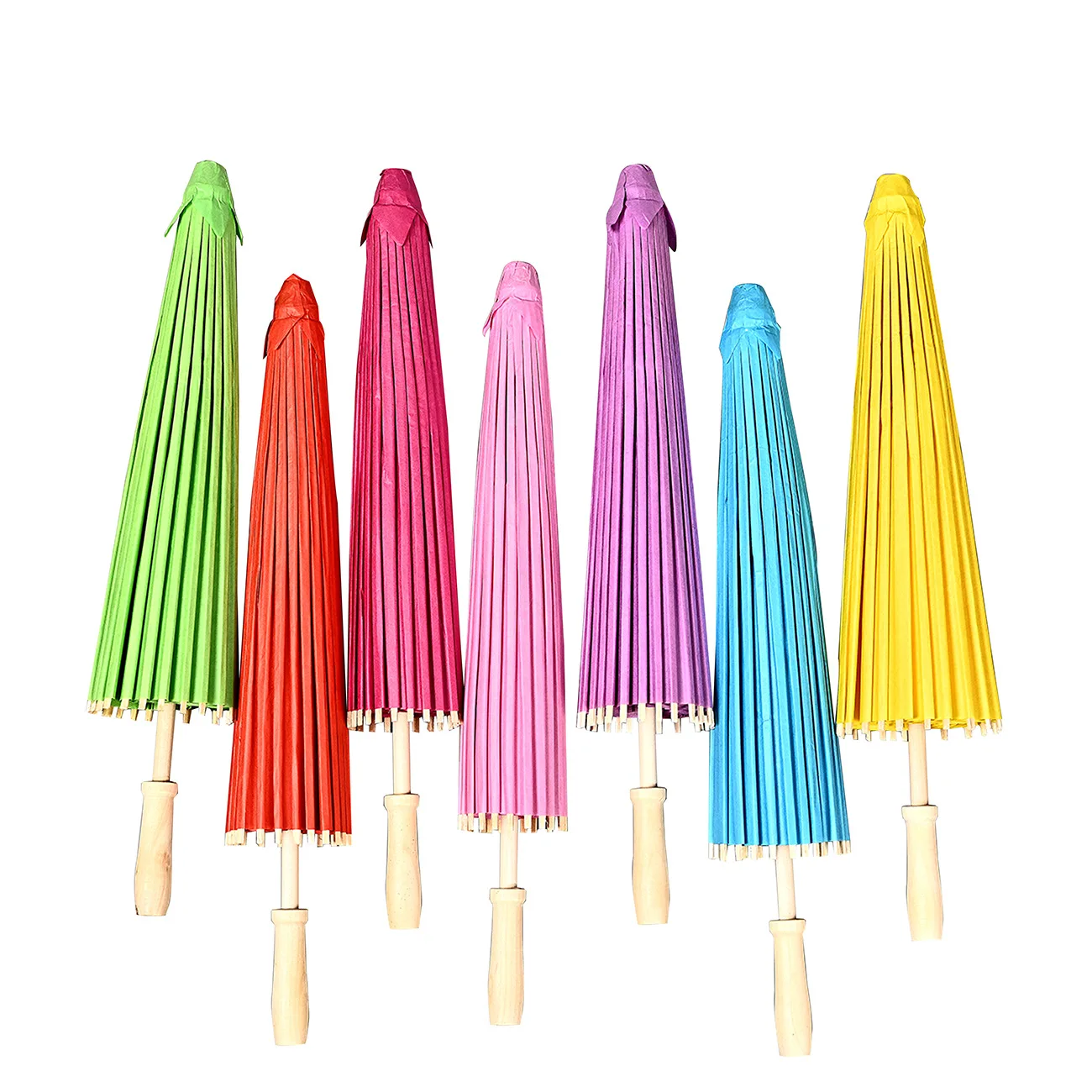 Цветной реквизит для оригами в стиле ретро, масляный бумажный зонт, прямой зонт для рукоделия