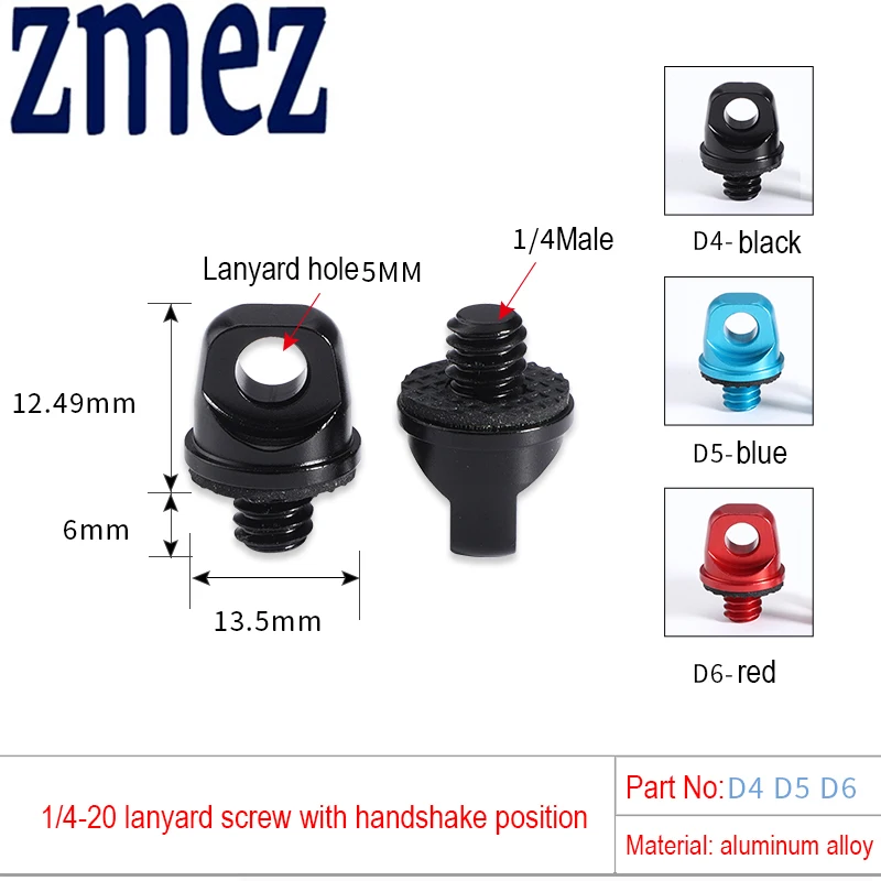 Selfie Stick 1/4 Nut Lanyard Hole Screw Digital SLR Camera Screw 1/4-20 Camera Screw