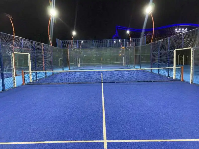Hot Sale High-Quality Big Discount Panoramic Paddle Tennis Court 20*10 M Size Outdoor Sports Padel Court  Supplier