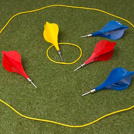 BACKYARD GARDEN BEACH OUTDOOR TOYS BIG PLASTIC LAWN DARTS THROWING TARGET GAME FOR KIDS AND ADULTS