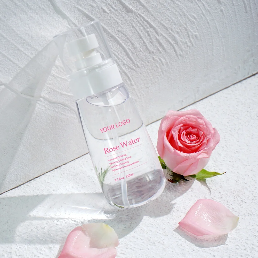 Private Label Skin Moisturizing Natural Organic Pure Rose Water Hydrating Whitening Rose Hydrosol
