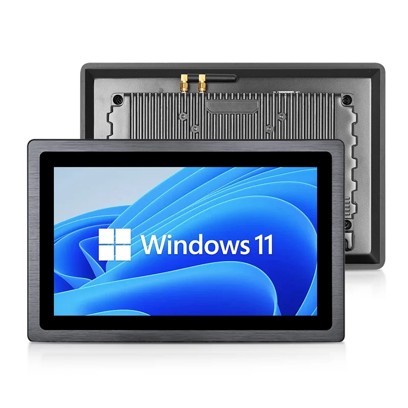 18.5 inch industrial panel pc sunlight quad core i3 i5 i7 capacitive touch screen all in one PC Kiosk with rfid qr code reader