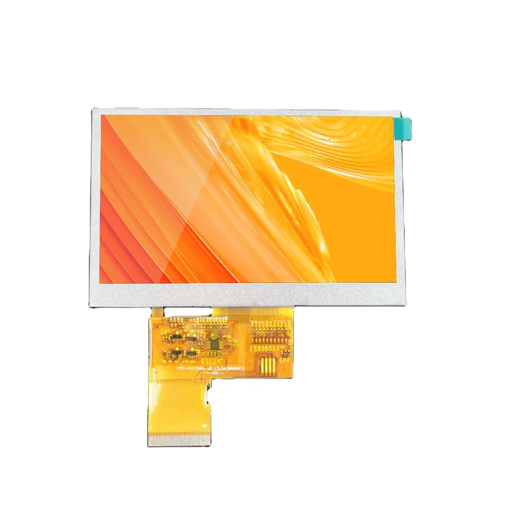 Landscape 4.3 inch 800*480 RGB interface TFT LCD Module IPS display with drive board