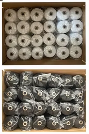 Customized 75D Double Covered Elastic Yarn Polyester Nylon for Medical Socks Knitting Latex Rubber Thread round Pattern Cords