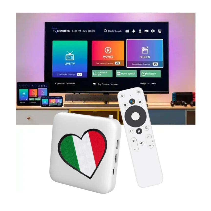 4k Iptv Subscription Abon Abonnement M3U List IPTV 12 Months Code ip tv italy italia italiano Europe Reseller Panel With Credits