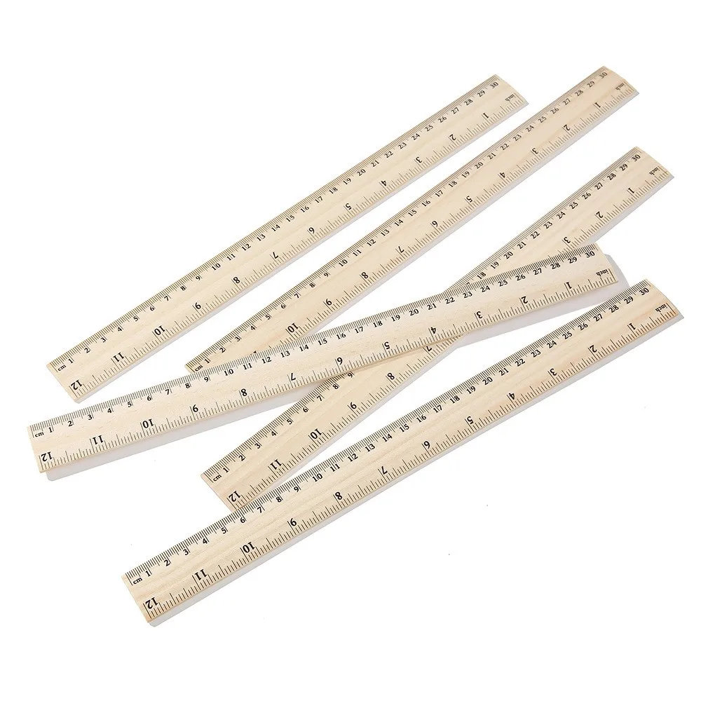 Прямая линейка с логотипом, 30 см, 12 дюймов