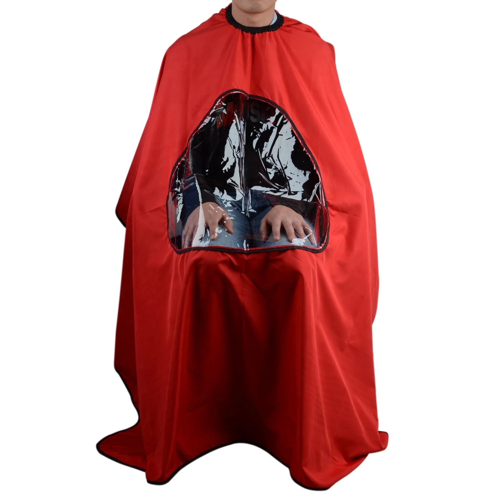 Wholesale beauty salon hair cutting waterproof barber cape with window
