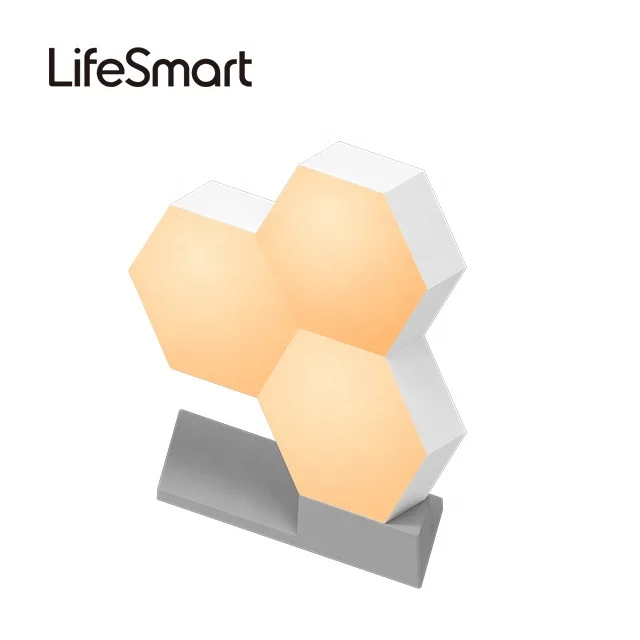 Color smart speaker controlled hexagon led light remote control