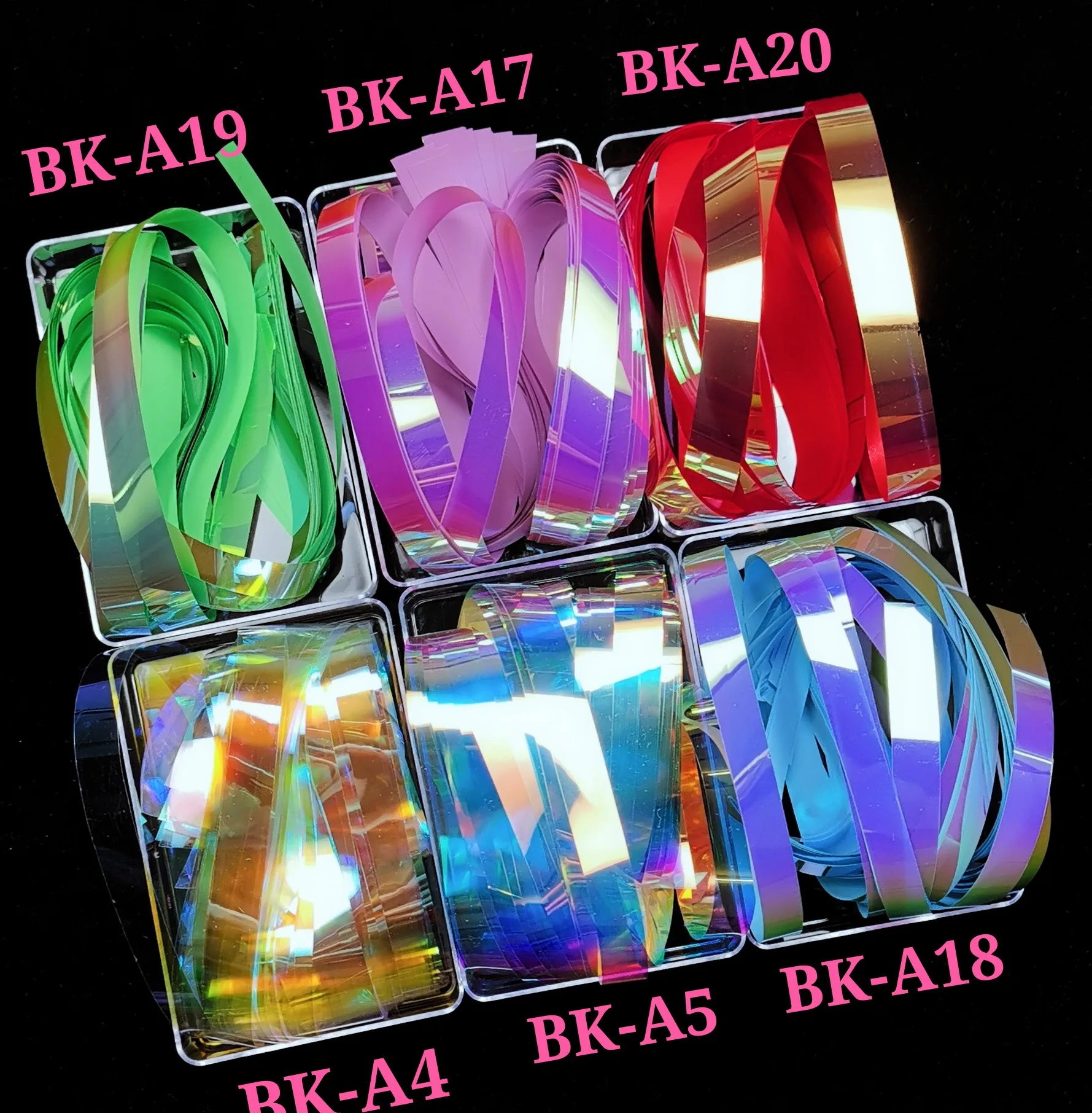 Net Red Colorful Ice Cube Cellophane Candy Nail Art Aurora Transfer Foil Laser Jewelry Decoration
