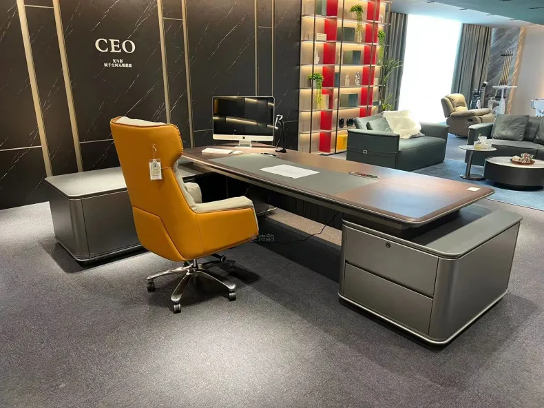 Офисный исполнительный стол высокого уровня офисный для руководителей столы боссов E1 Меламиновый материал роскошный деревянный юристов