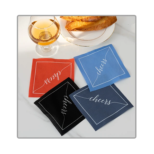 Party Cloth Napkins Target Beverage Napkins Personalised Napkins Coaster Hotel Air