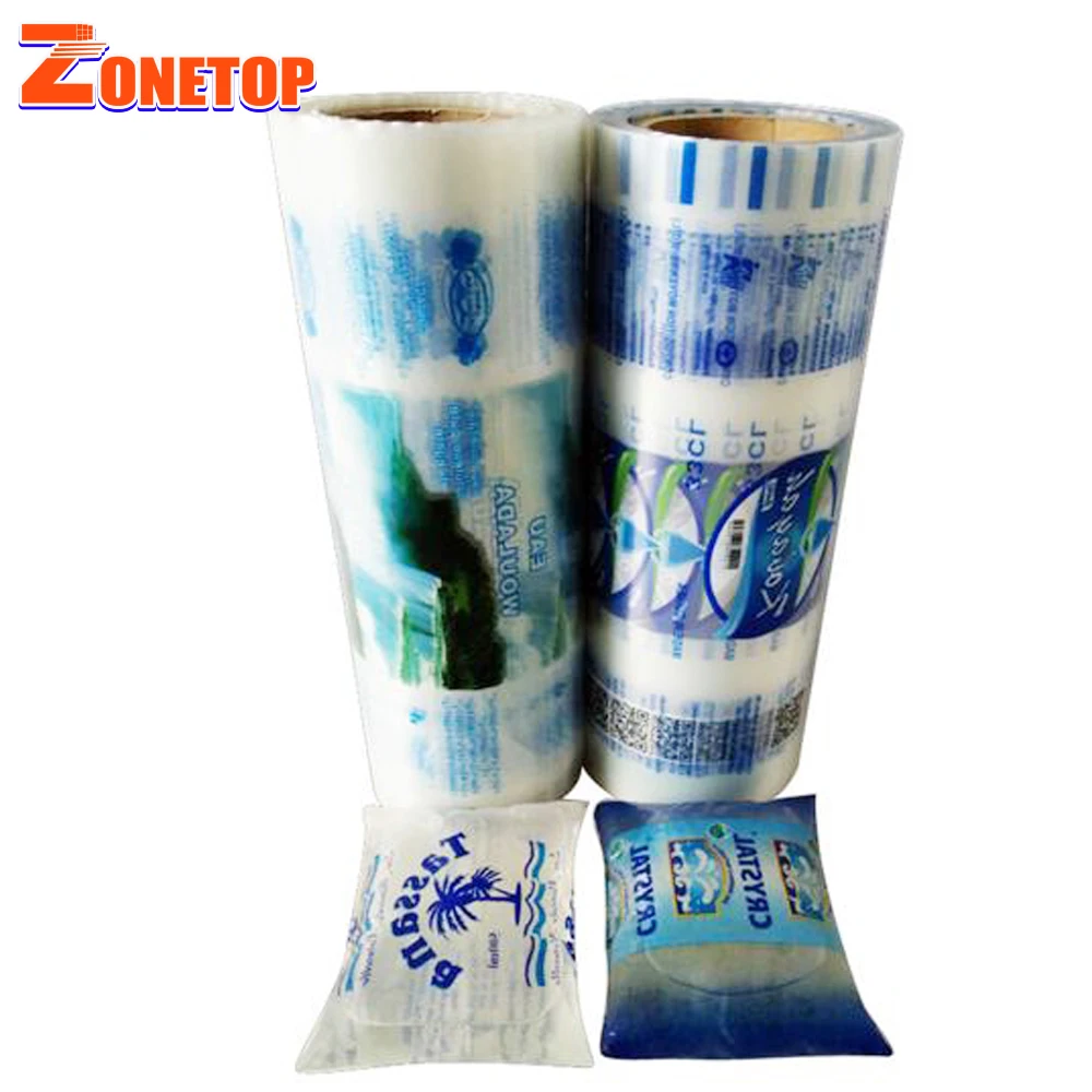 High Quality ldpe printed sachet water bag machine roll for pure water packaging