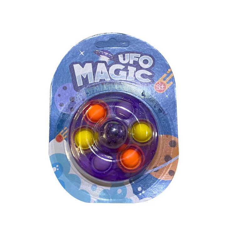 Juguetes Para Hombres New Deign Amazon Hot Selling Colorful UFO Funny Stress Relief Educational Fidget Toys