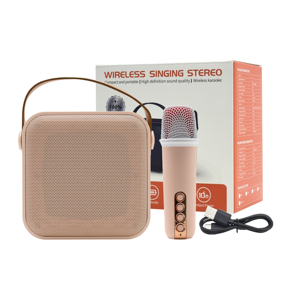 Портативный беспроводной караоке-динамик BT Hands Free уличный динамик аудиоплеер с