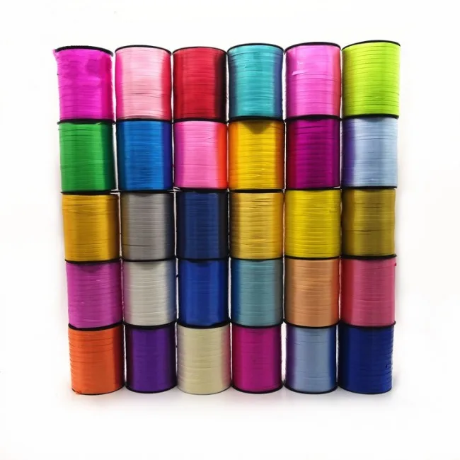 hot sale 5mm 500 yards Balloon Strings Multicolor Balloon Accessories Curling Ribbon for Wedding Party Decoration
