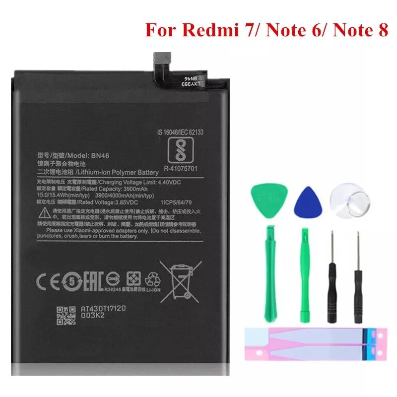 Wholesale Original BN46 Phone Battery for Xiaomi Redmi 7 Note 8 8T Note6, BM4J Replacement Battery For Xiaomi Redmi Note 8 Pro