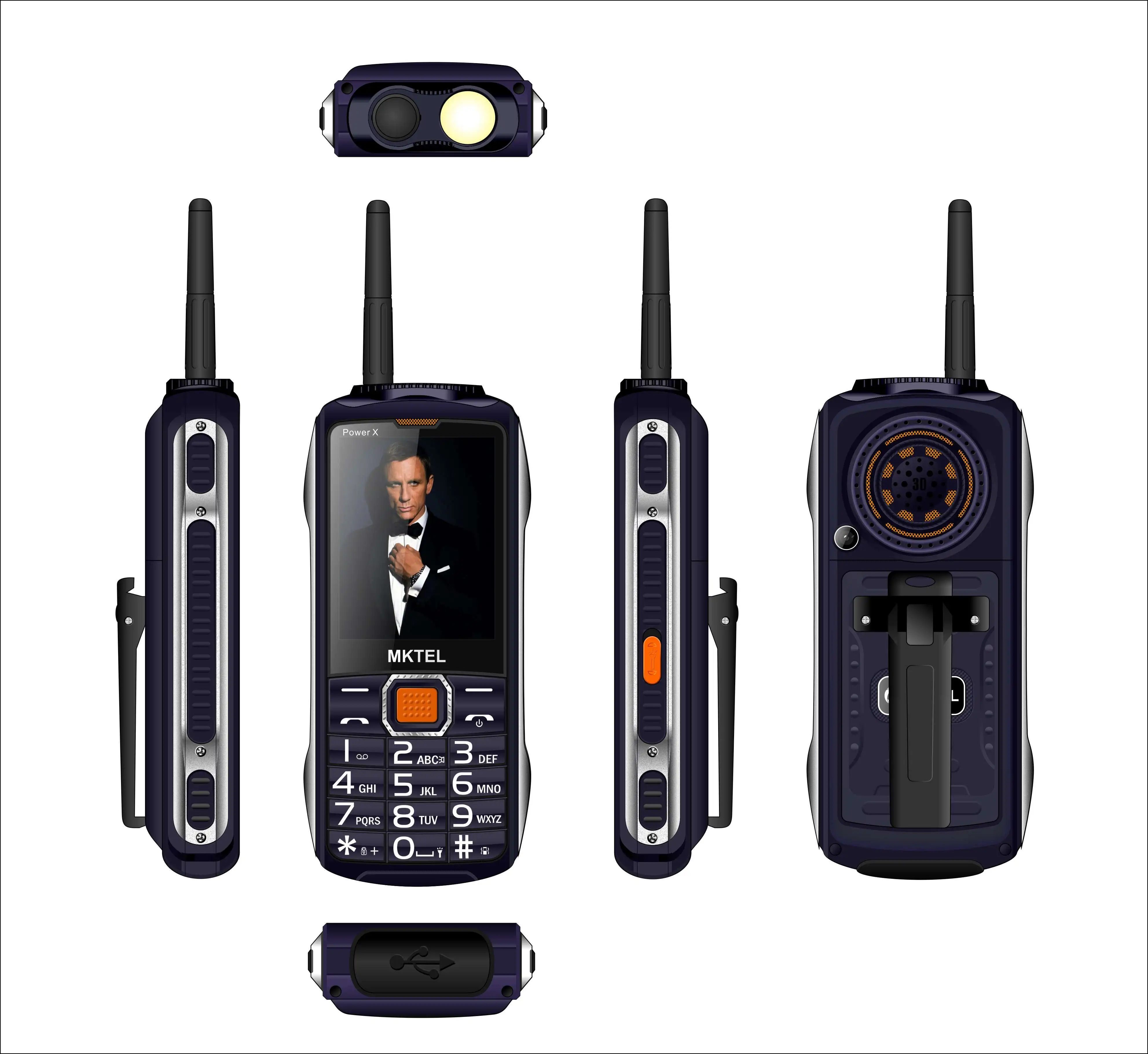 Low price OEM ODM custom logo MT6261D 2.4inch  1.77inch QVGA 128 x160 feature phones walkietalkie