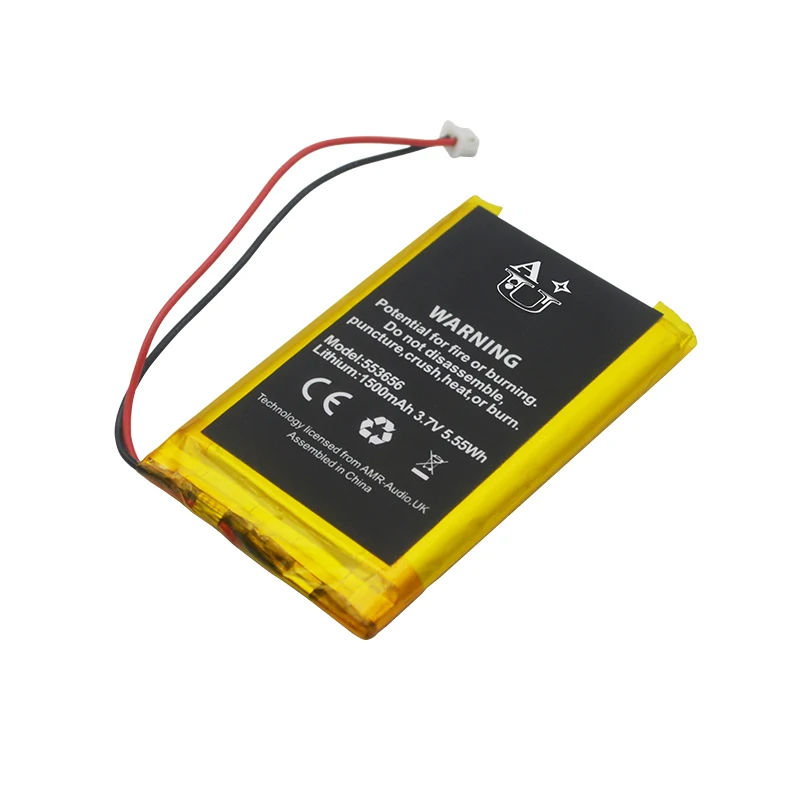 2022 Brand New Rechargeable 3.7V 1500mAh Lithium Polymer Battery 553656 Lipo Battery for Consumer Electronics