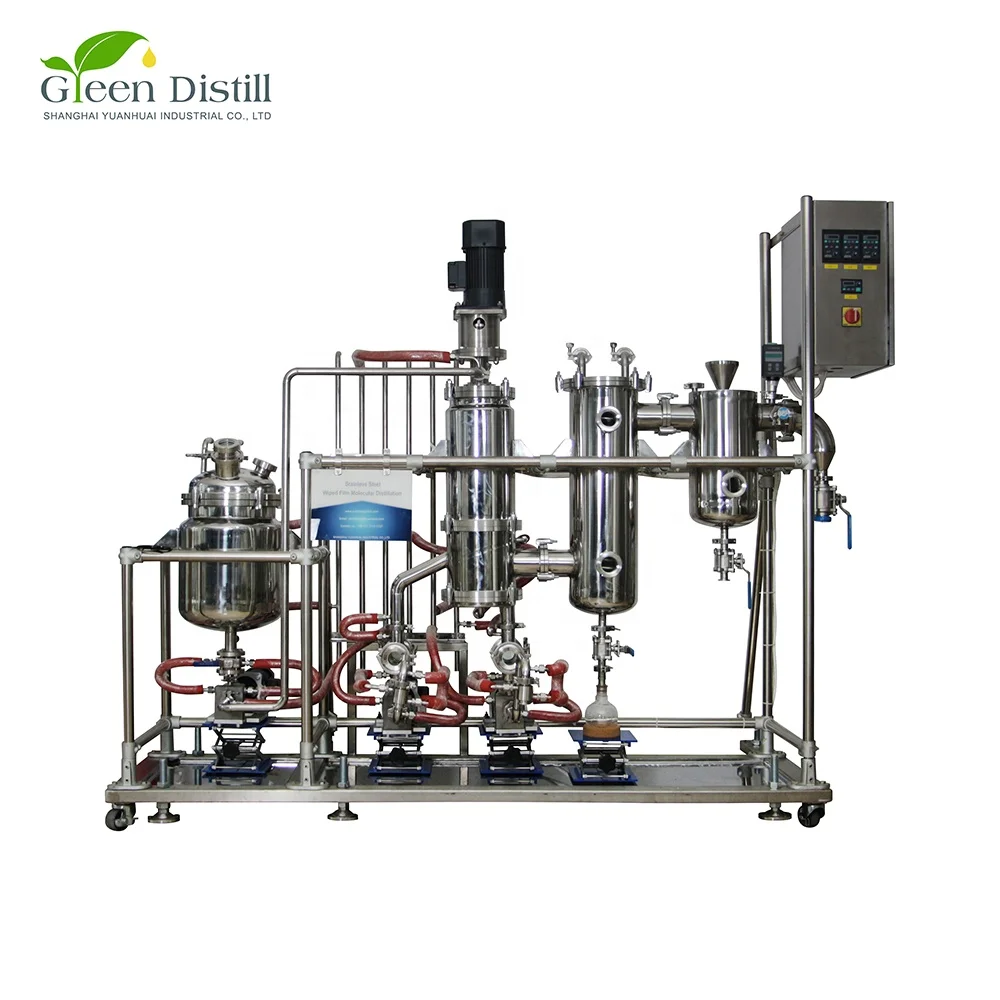 
Shipping in 7 Days YMD-2S Stainless Steel Thin Film Evaporator For CBD Oil Extraction 