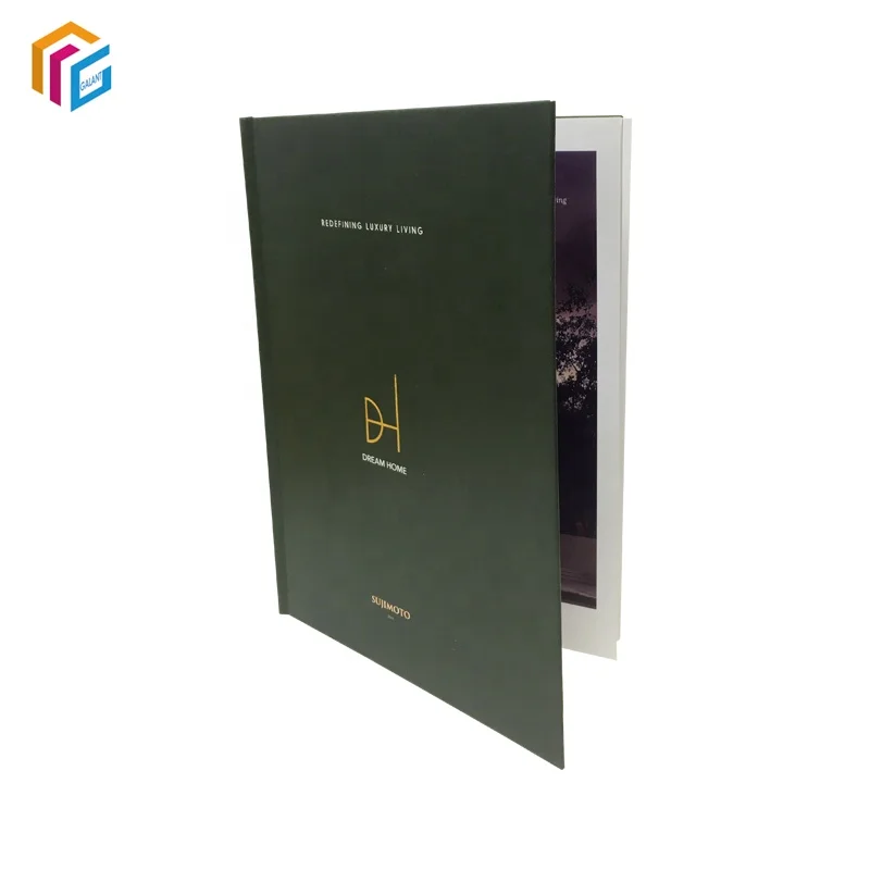 Custom Hardback Paperback Books Full Color Hardcover Book Graphic Book Case Bound with Foil Logo