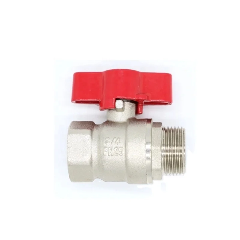 Butterfly Hand Brass Ball Valve with Full Port (1600208629151)